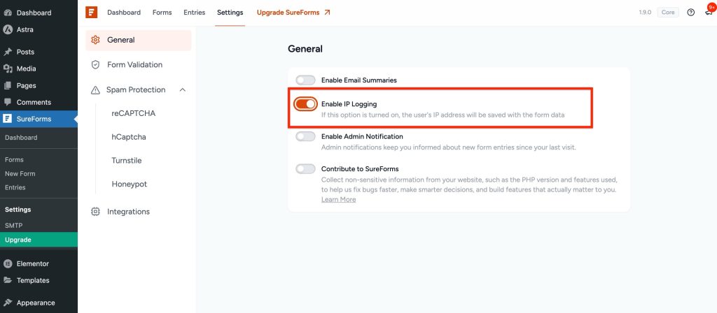 Enable IP Logging Enable IP Logging 1024x448