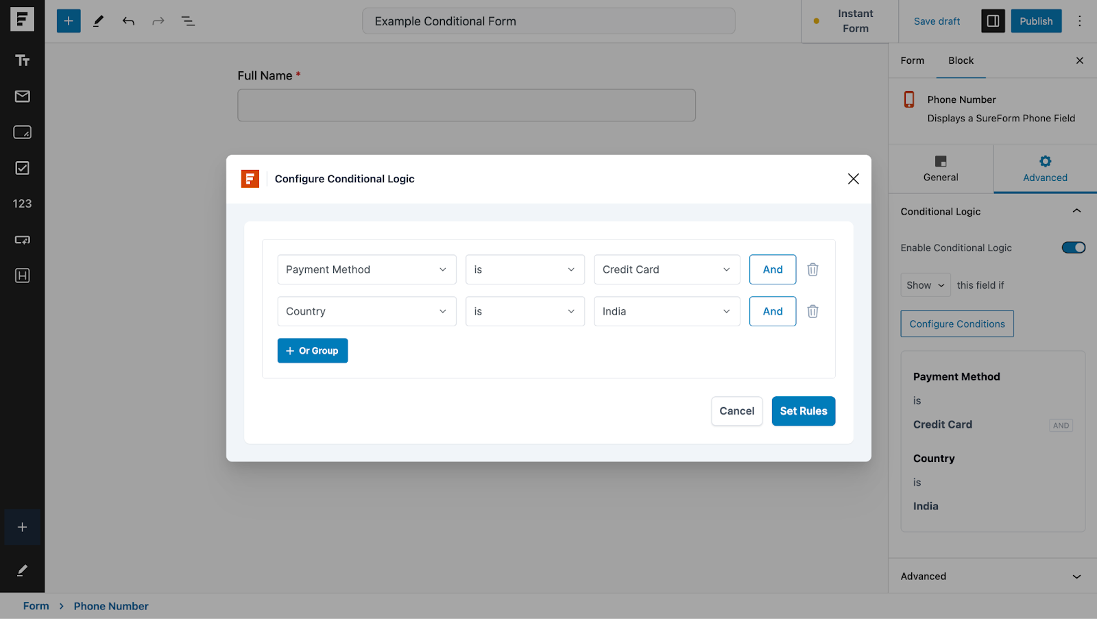 example and logic rules