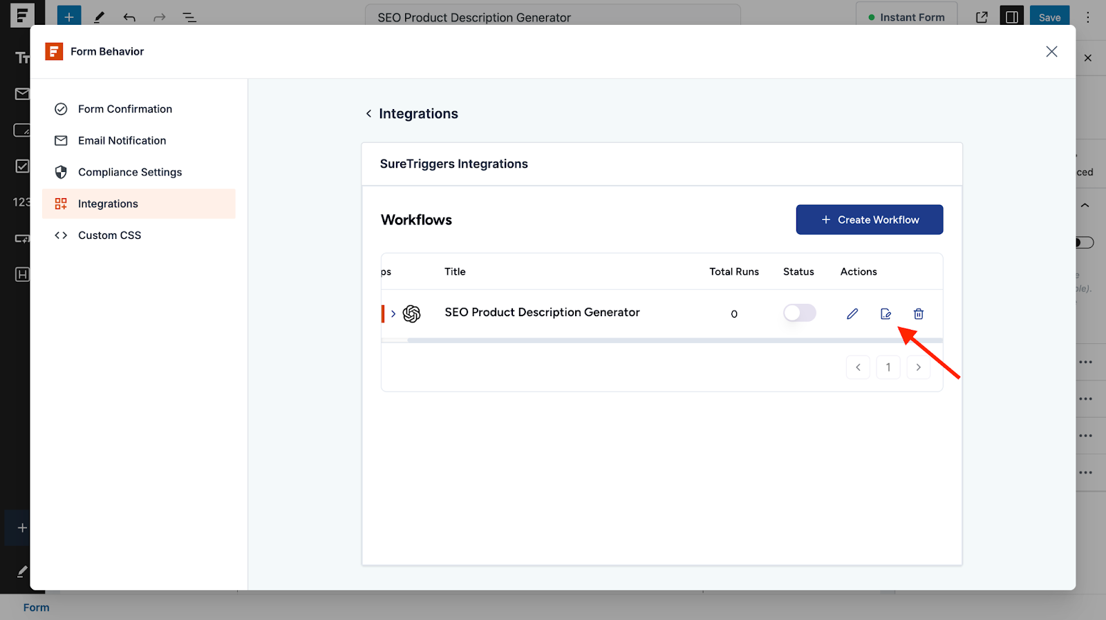 Automate WordPress Forms with the Custom App Builder edit your workflow