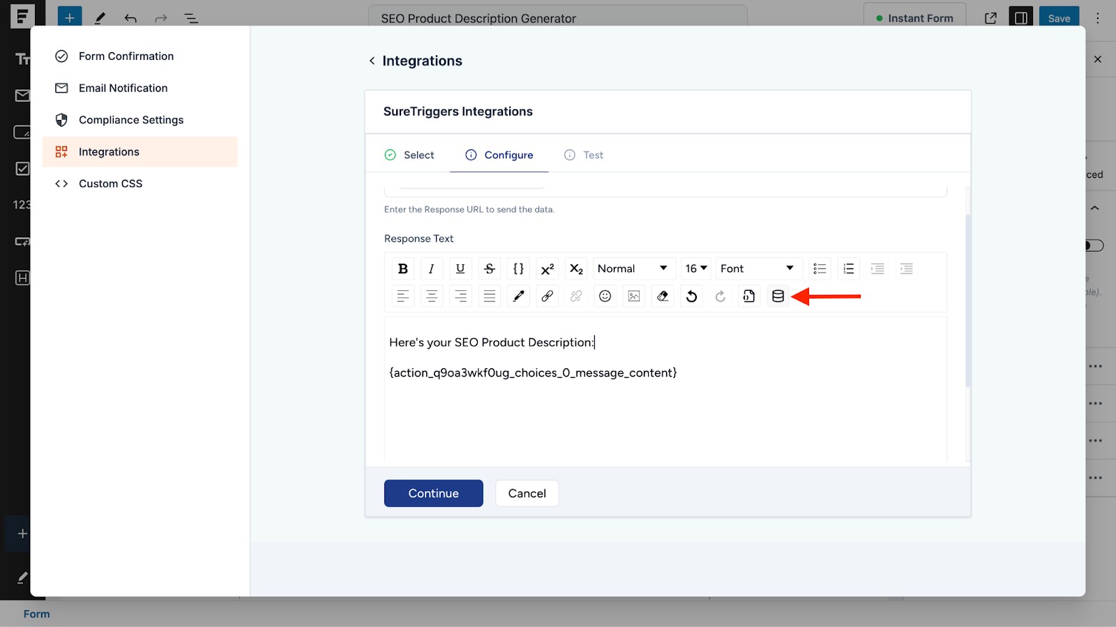 Automate WordPress Forms with the Custom App Builder map the dynamic data