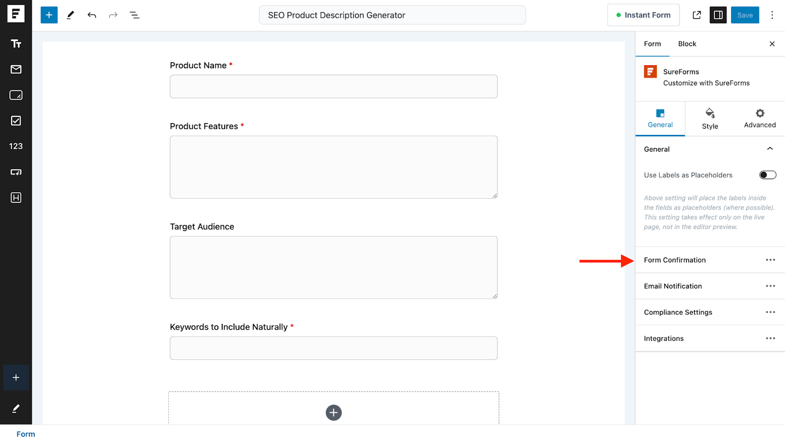 Automate WordPress Forms with the Custom App Builder click Form Confirmation