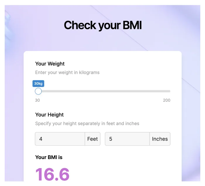Check your BMI Check your BMI