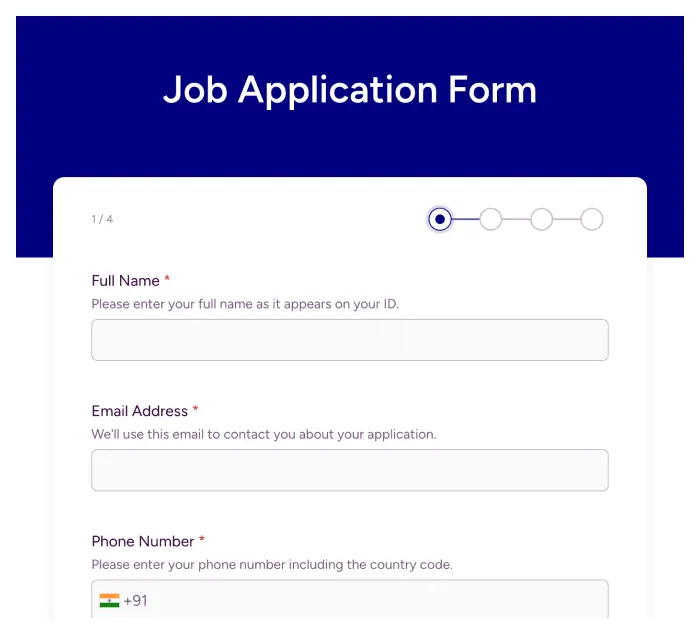 job-application-form Job Application