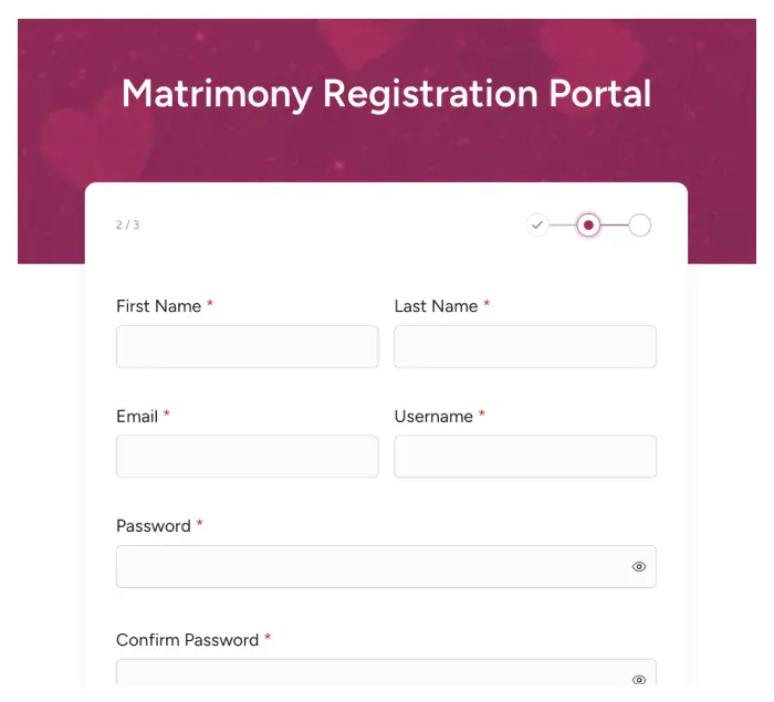 matrimony-form Matrimony
