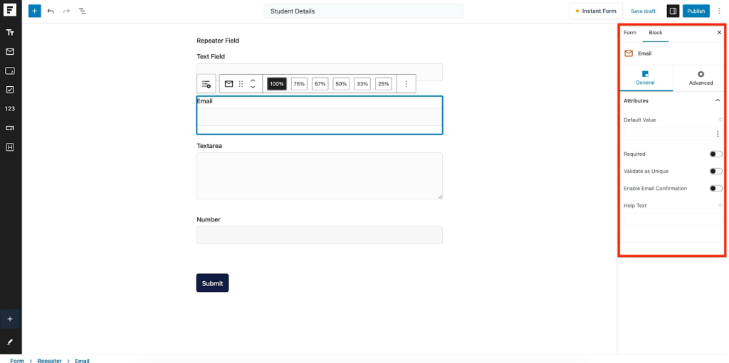 Repeater Field in SureForms Image 29 1024x510