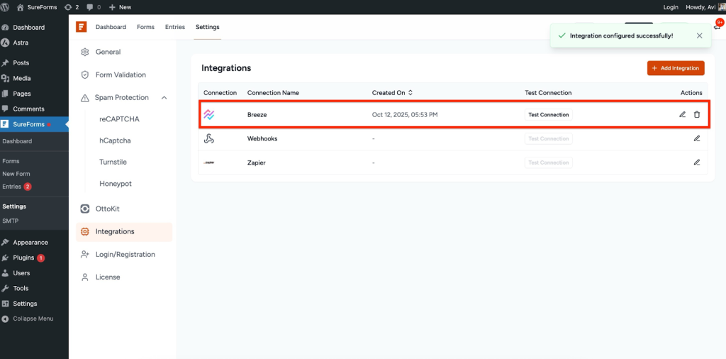 SureForms Integration with Breeze image