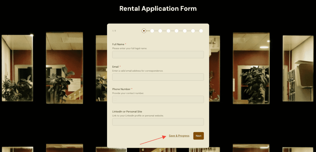 Save & Progress in SureForms Save & Progress link