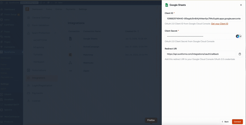 authenticate with you google account