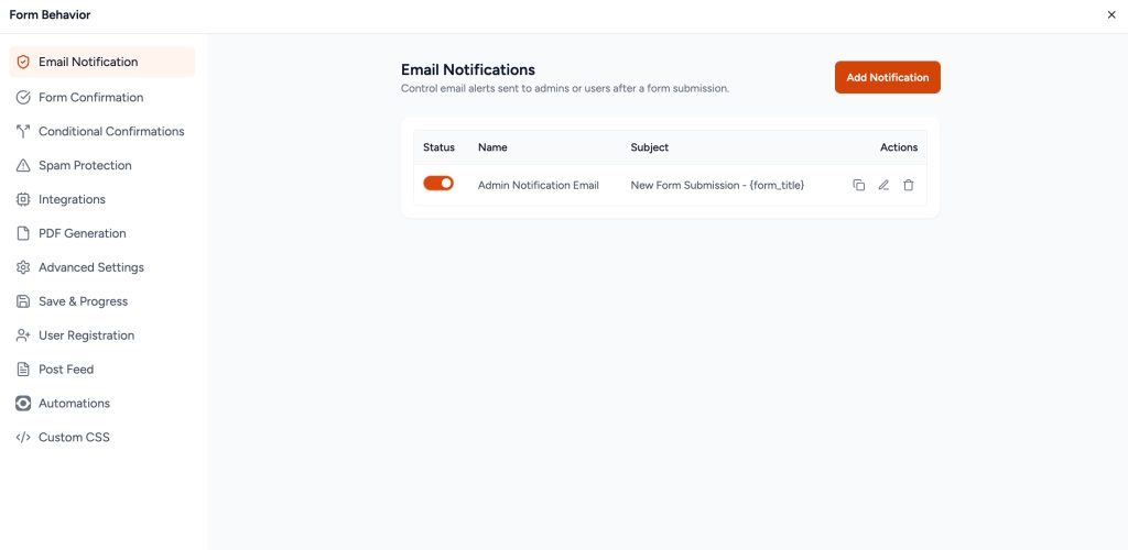 Custom Lost Password and Reset Password Pages setup notifications lost password